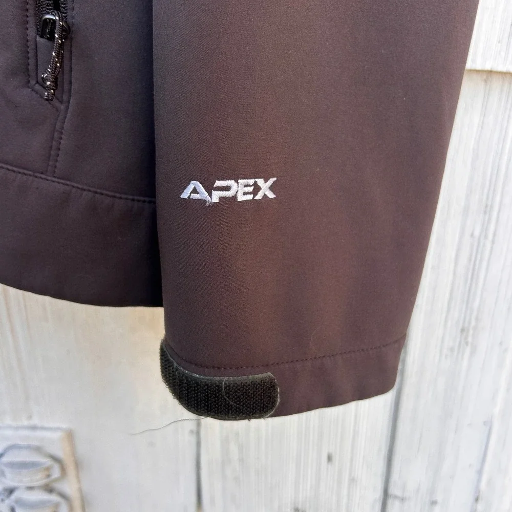 The‎ North Face Apex Softshell Jacket Men's XXL Brown Full Zip Outdoor